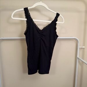 Hollister Black Lace Trim Tank Top